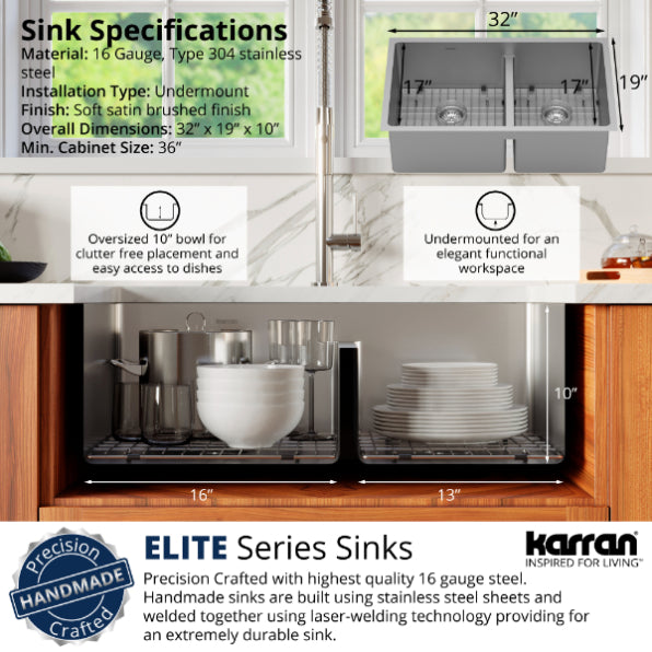 Stainless Steel Stainless Steel Kitchen Sink Satin Brushed 6