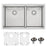Stainless Steel Stainless Steel Kitchen Sink Satin Brushed 1