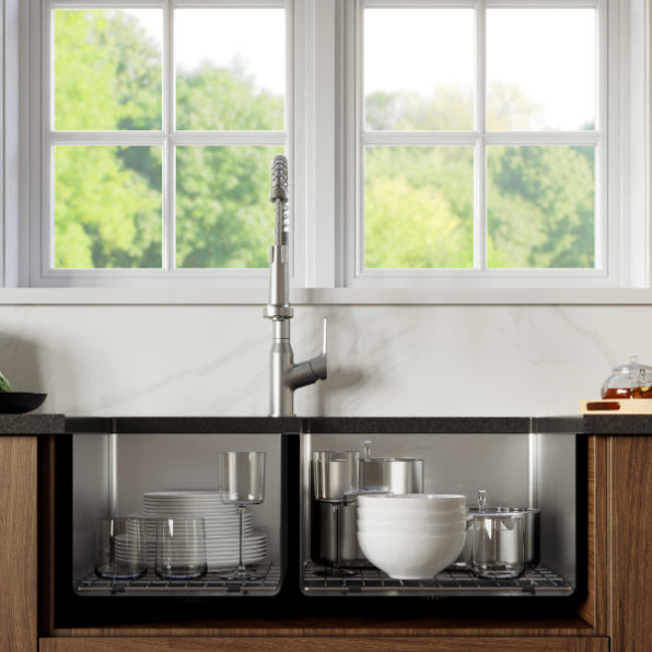 Stainless Steel Stainless Steel Kitchen Sink Satin Brushed 5