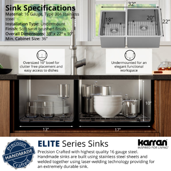 Stainless Steel Stainless Steel Kitchen Sink Satin Brushed 6