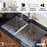 Stainless Steel Stainless Steel Kitchen Sink Satin Brushed 7
