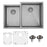 Stainless Steel Stainless Steel Kitchen Sink Satin Brushed 1