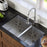 Stainless Steel Stainless Steel Kitchen Sink Satin Brushed 3