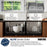 Stainless Steel Stainless Steel Kitchen Sink Satin Brushed 6