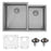 Stainless Steel Stainless Steel Kitchen Sink Satin Brushed 1