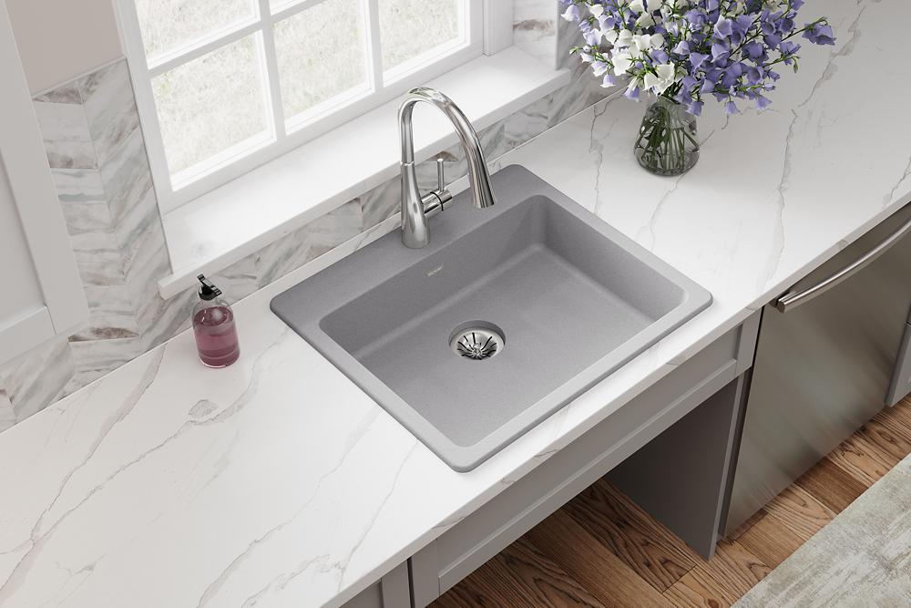 Quartz Classic Quartz Kitchen Sink White 3