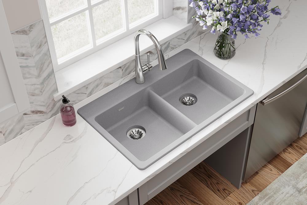 Quartz Classic Quartz Kitchen Sink White 3