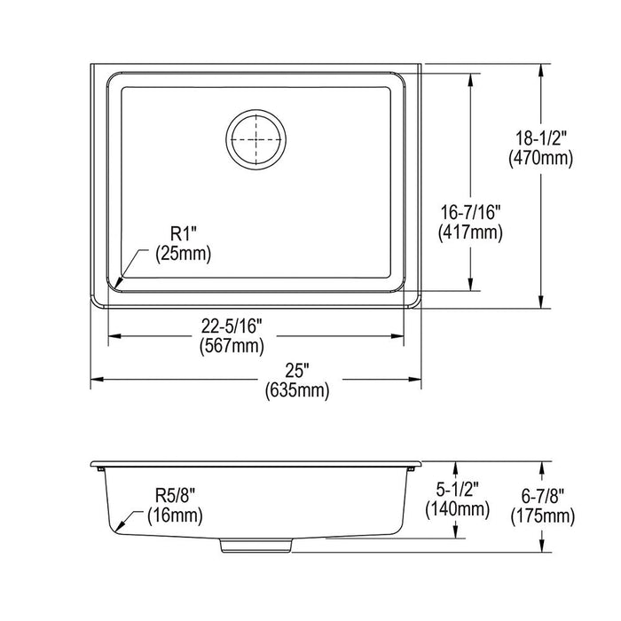 Quartz Classic Quartz Kitchen Sink White 13