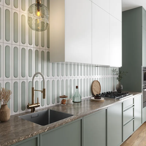 Ellipse Ceramic Green Hill Tile Matte 3