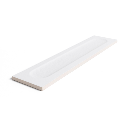 Ellipse Ceramic White Dale Tile Matte 6