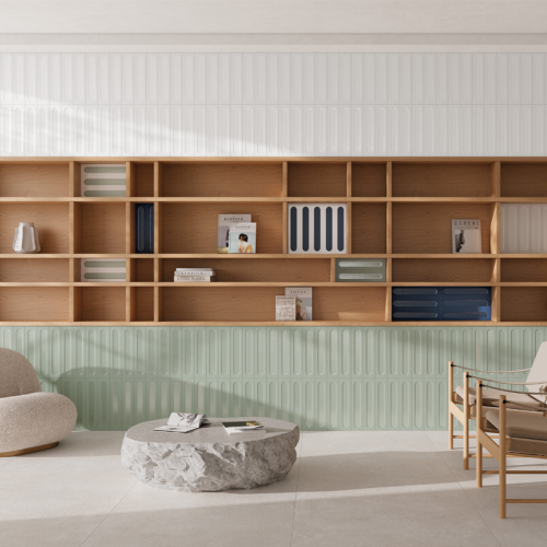 Ellipse Ceramic White Dale Tile Matte 2