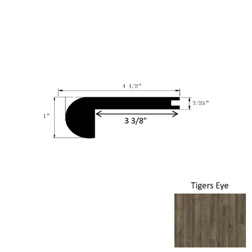 Insignia Vinyl Tigers Eye Flush Stair Nose RTS Scratch Resistant Coating 1
