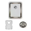 ELUH141810DBG Lustertone Classic Stainless Steel Undermount Single Bowl Kitchen Sink 16 1/2" x 20 1/2" x 9 7/8" With Bottom Grid Drain
