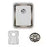 ELUH141810DBG Lustertone Classic Stainless Steel Undermount Single Bowl Kitchen Sink 16 1/2" x 20 1/2" x 9 7/8" With Bottom Grid Drain