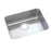 ELUH191612 Lustertone Classic Stainless Steel Undermount Single Bowl Kitchen Sink 21 1/2" x 18 1/2" x 12"