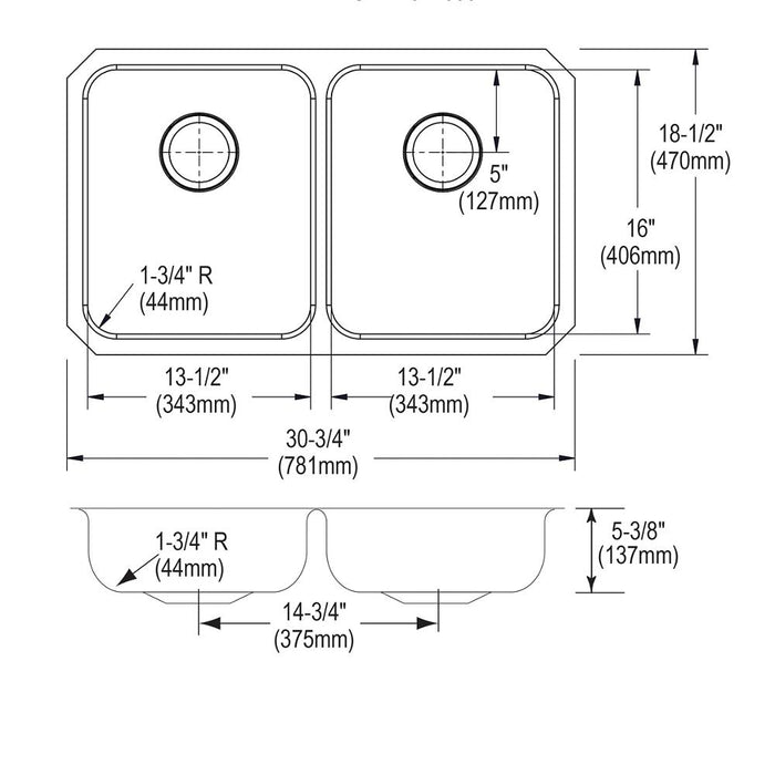 Lustertone Classic  Stainless Steel Kitchen Sink 8