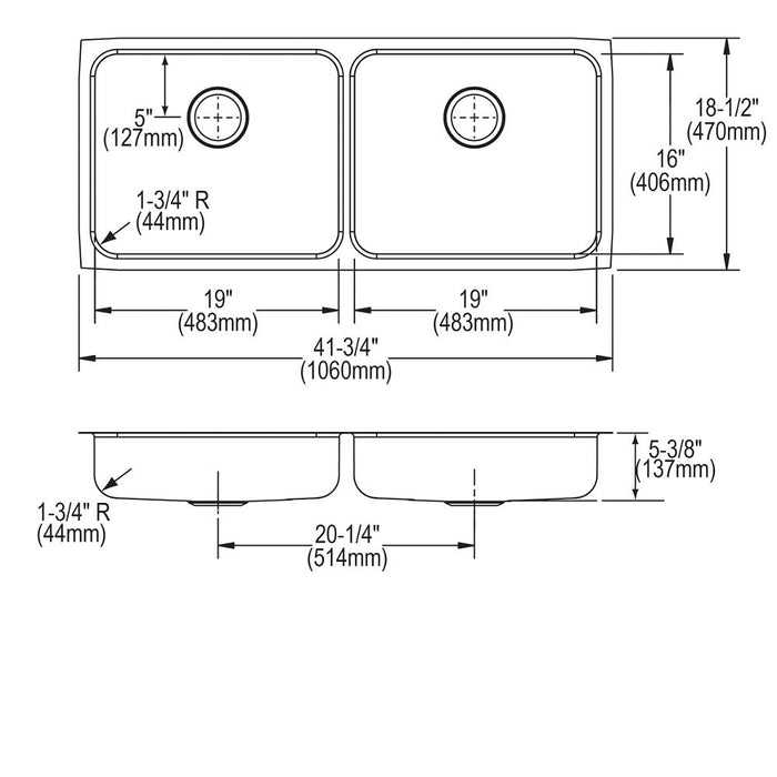 Lustertone Classic  Stainless Steel Kitchen Sink 6