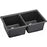 ELXU3322CH0 Quartz Luxe Charcoal Undermount Double Bowl Kitchen Sink 33" x 18 1/2" x 9 1/2"
