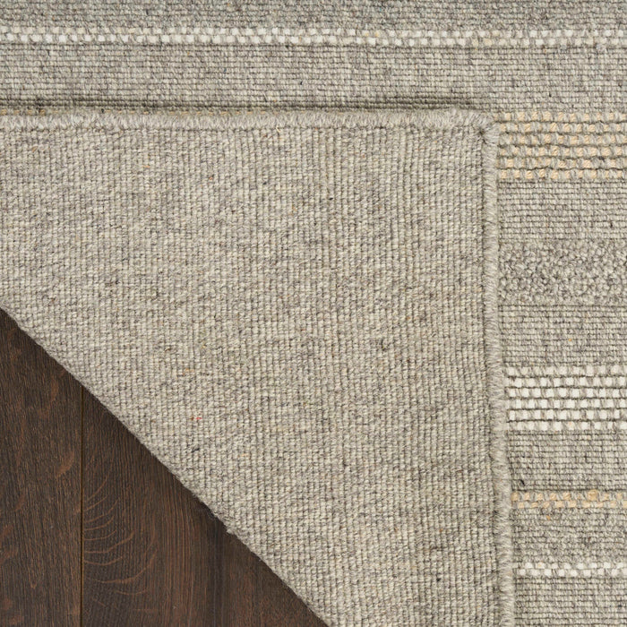 Embrace Grey EMB01 Polyester Contemporary Area Rug - 8 Ft x 10 Ft