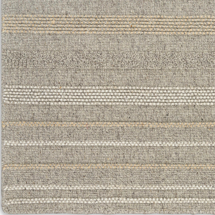 Embrace Grey EMB01 Polyester Contemporary Area Rug - 8 Ft x 12 Ft