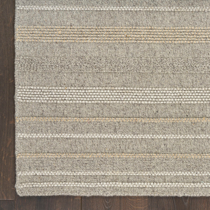 Embrace Grey EMB01 Polyester Contemporary Area Rug - 10 Ft x 14 Ft