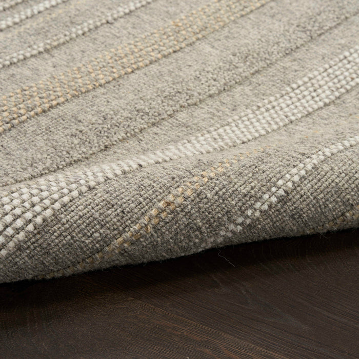 Embrace Grey EMB01 Polyester Contemporary Area Rug - 10 Ft x 14 Ft