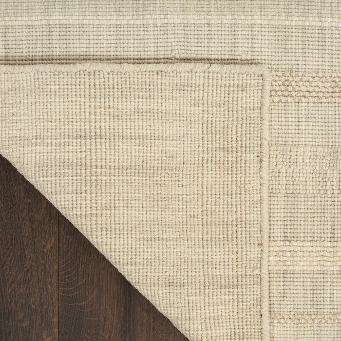 Embrace Ivory EMB01 Polyester Contemporary Area Rug - 8 Ft x 12 Ft
