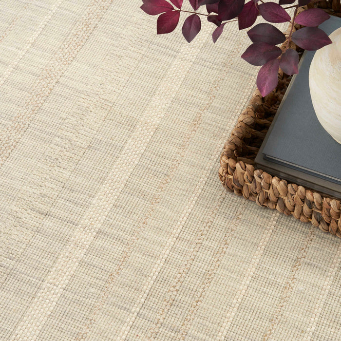 Embrace Ivory EMB01 Polyester Contemporary Area Rug - 10 Ft x 14 Ft