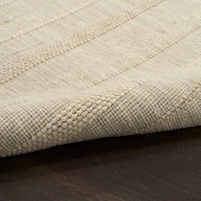 Embrace Ivory EMB01 Polyester Contemporary Area Rug - 10 Ft x 14 Ft