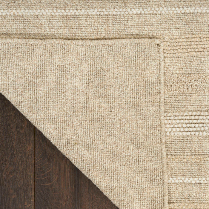 Embrace Ivory Silver EMB01 Polyester Contemporary Area Rug - 8 Ft x 10 Ft