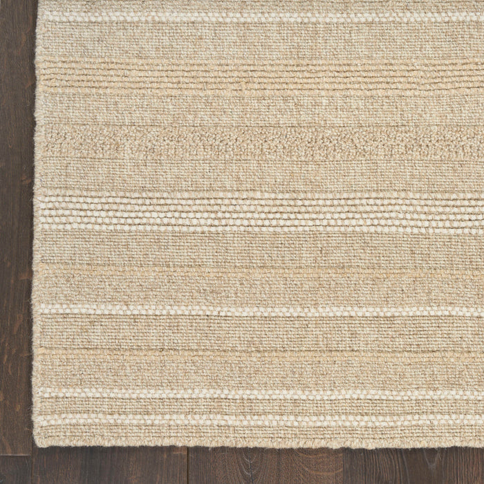 Embrace Ivory Silver EMB01 Polyester Contemporary Area Rug - 8 Ft x 10 Ft