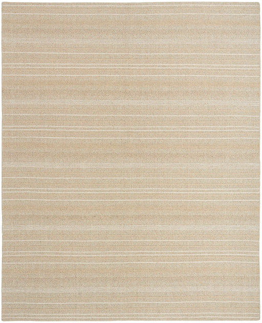 Embrace Ivory Silver EMB01 Polyester Contemporary Area Rug - 8 Ft x 10 Ft