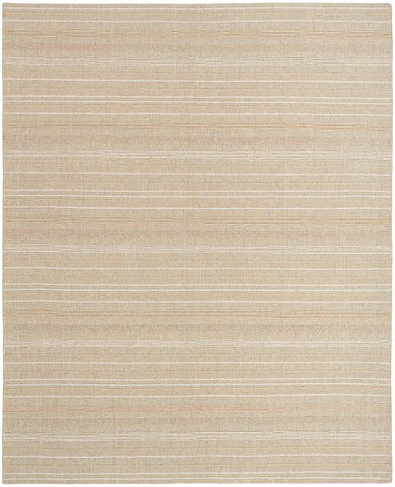 Embrace Ivory Silver EMB01 Polyester Contemporary Area Rug - 8 Ft x 10 Ft