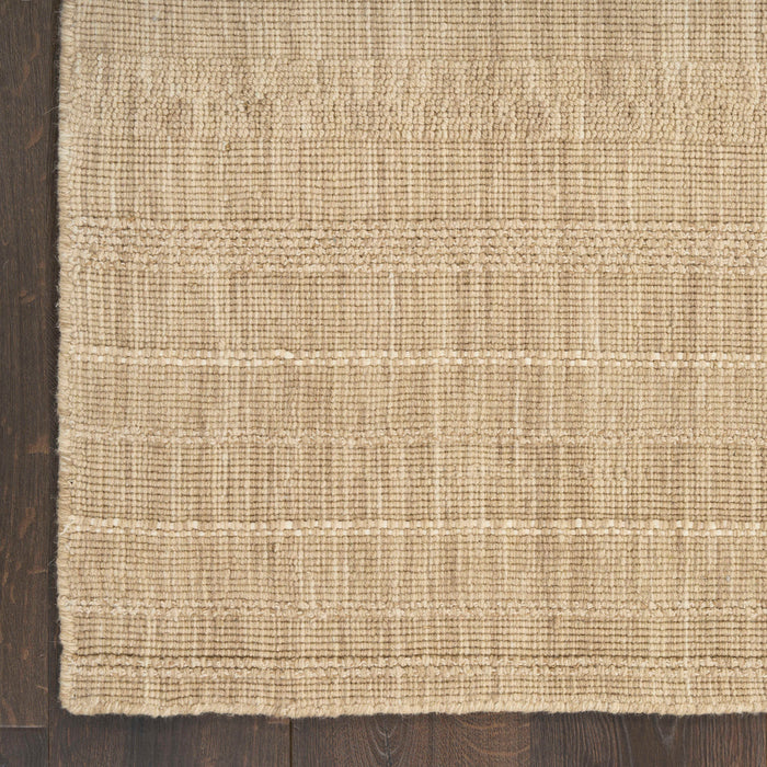 Embrace Taupe EMB01 Polyester Contemporary Area Rug - 8 Ft x 12 Ft