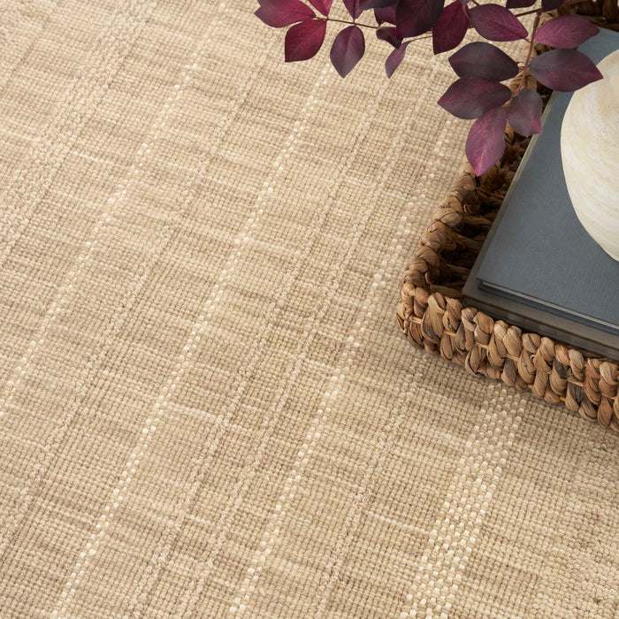 Embrace Taupe EMB01 Polyester Contemporary Area Rug - 10 Ft x 14 Ft