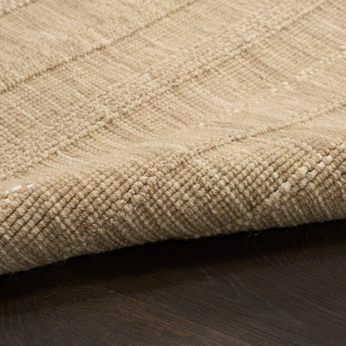 Embrace Taupe EMB01 Polyester Contemporary Area Rug - 10 Ft x 14 Ft