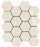 Full Sheet Sample - Lucca Crema Marfil Hexagon Porcelain Mosaic - 3" Matte