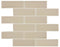 Full Sheet Sample - Aquatica Element Earth Staggered Glass Mosaic - 2" x 6" x 8 MM Glossy