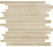 Full Sheet Sample - Aquatica Element Earth Random Linear Glass Mosaic - 11.75" x 11.75" Glossy