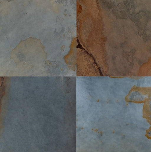 Full Tile Sample - Earth Slate Tile - 12" x 12" x 3/8" - 1/2" Natural Cleft Face, Gauged Back