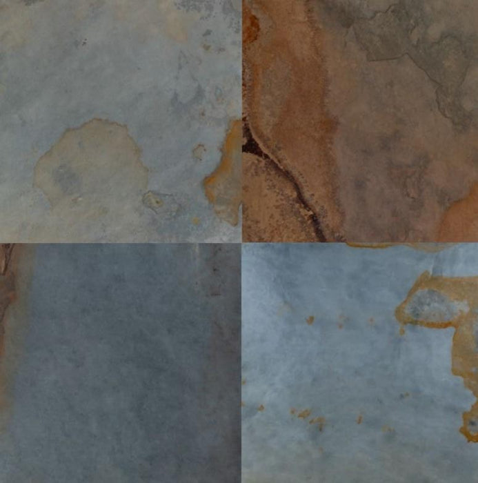 Full Tile Sample - Earth Slate Tile - 12" x 12" x 3/8" - 1/2" Natural Cleft Face, Gauged Back