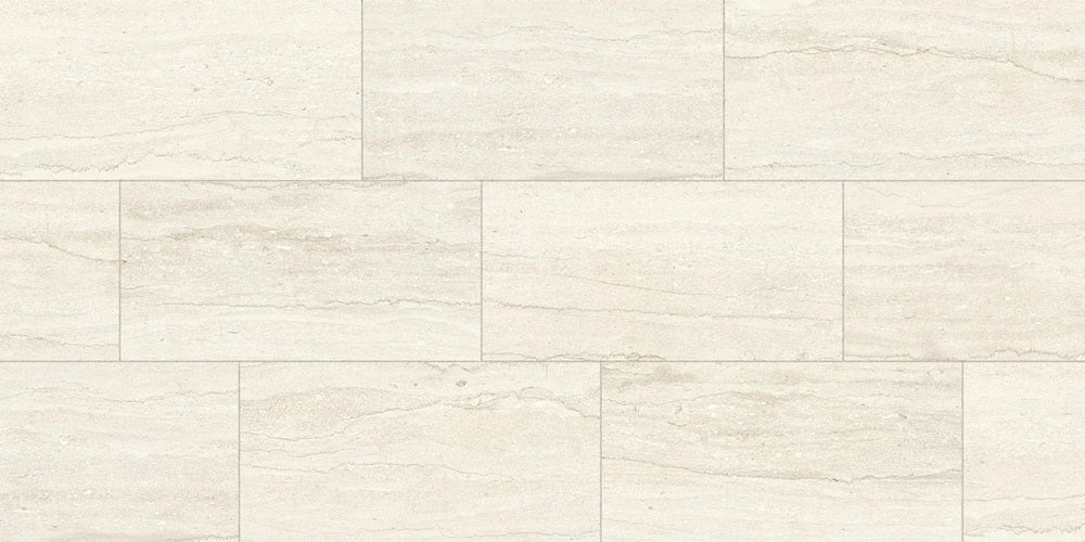 Ecostone Cross-Cut Fog Porcelain Tile - Matte