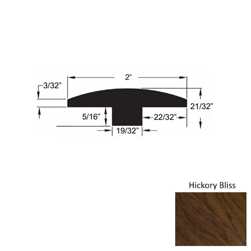 El Paso Wood Hickory Bliss T Molding Urethane 1