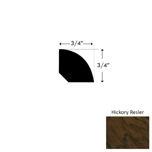 El Paso Wood Hickory Resler Quarter Round Urethane 1