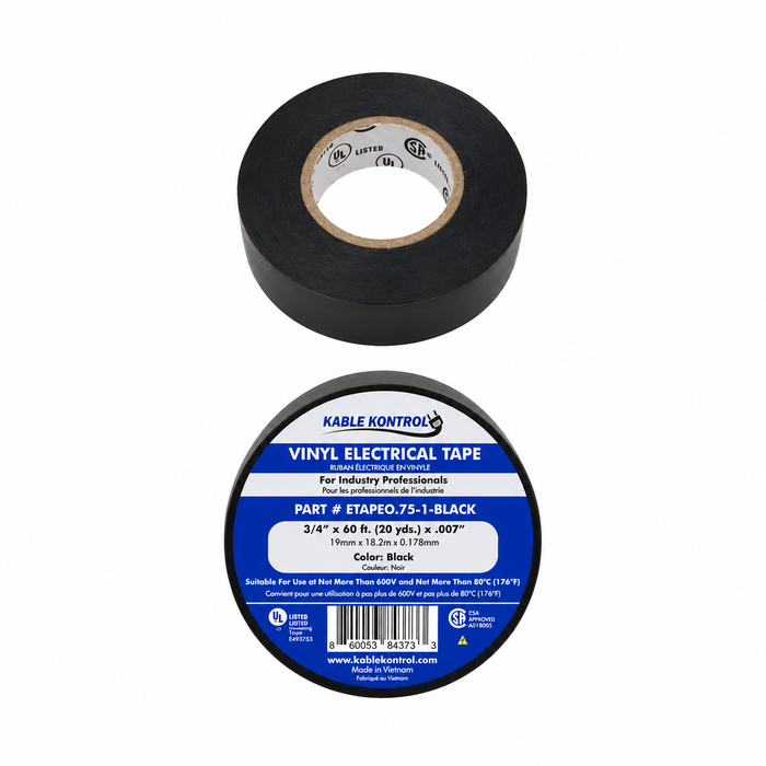 Vinyl Electrical Tape - Black