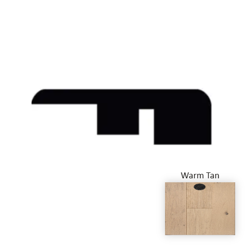 Bergamo Wood Warm Tan Hardwood Moulding / Trim Wire Brushed 1