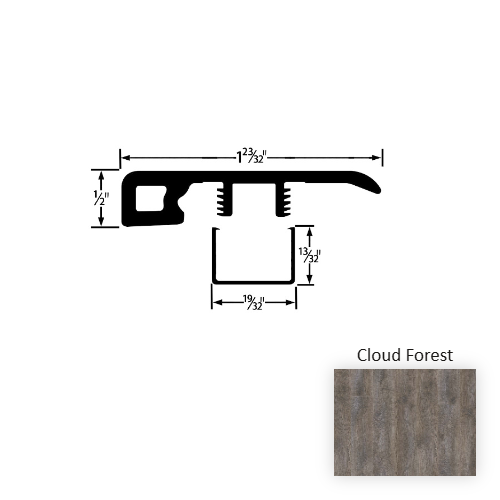 Wood Tech Wood Cloud Forest End Cap Embossed 1
