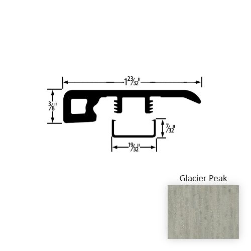 Cultivate Vinyl Glacier Peak End Cap Embossed 1