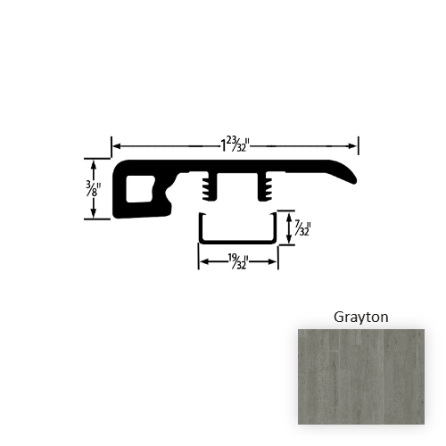 American Standard Vinyl Grayton End Cap Embossed 1