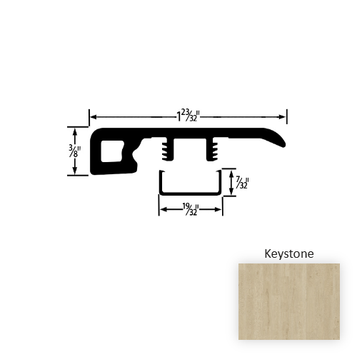 Nurture Vinyl Keystone End Cap Embossed 1